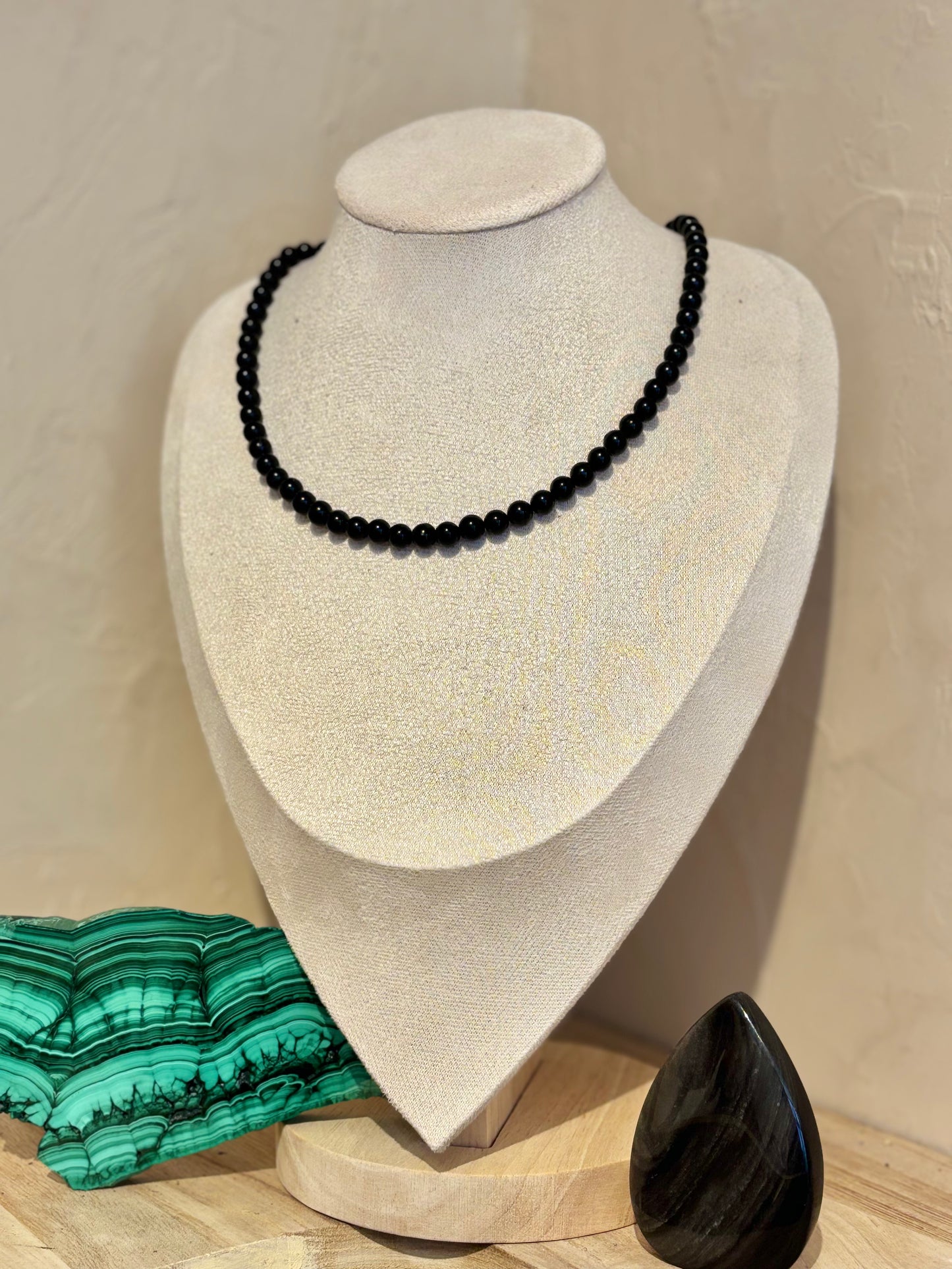 Collier en perle d'Onyx