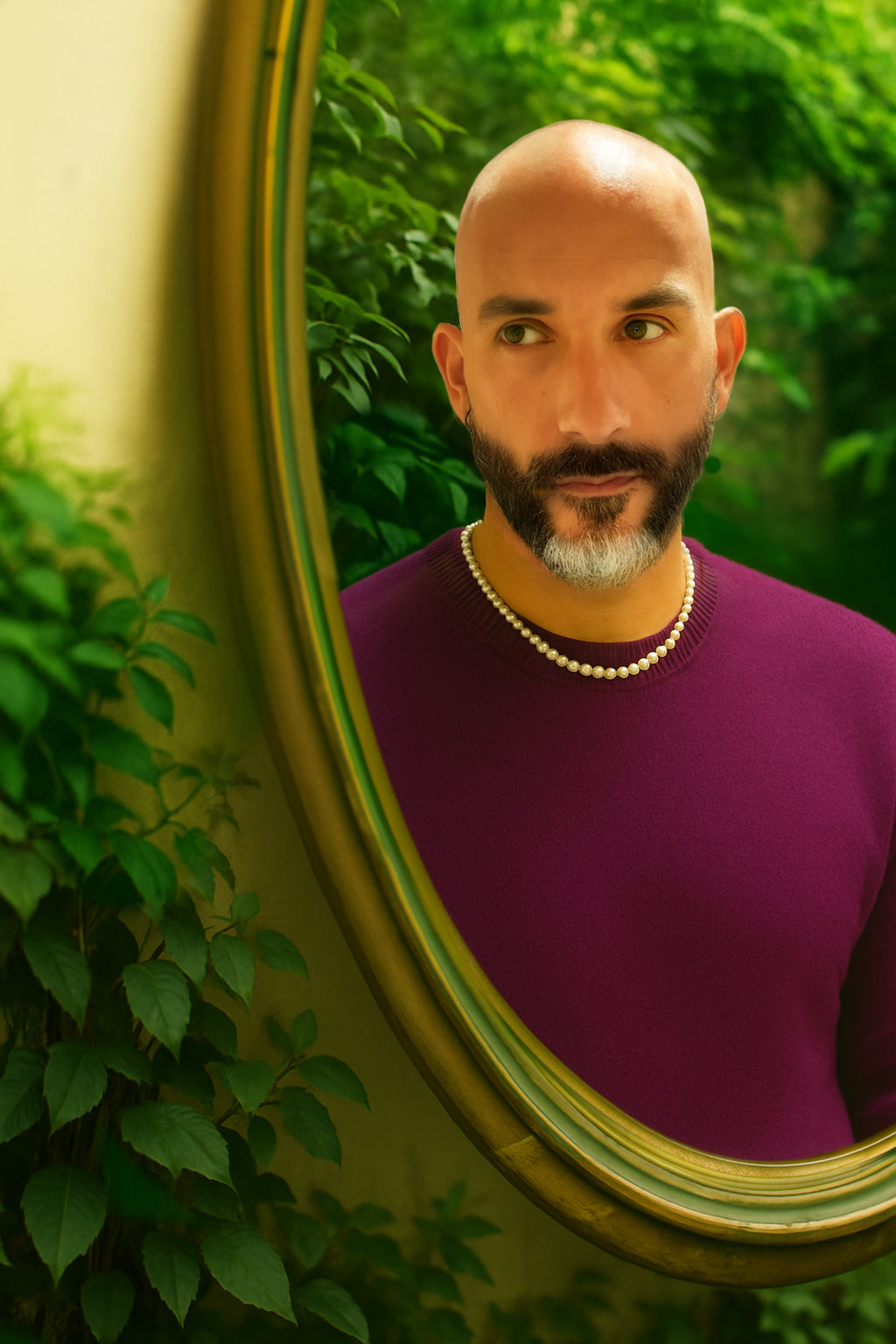 Collier en perle de nacre baroque